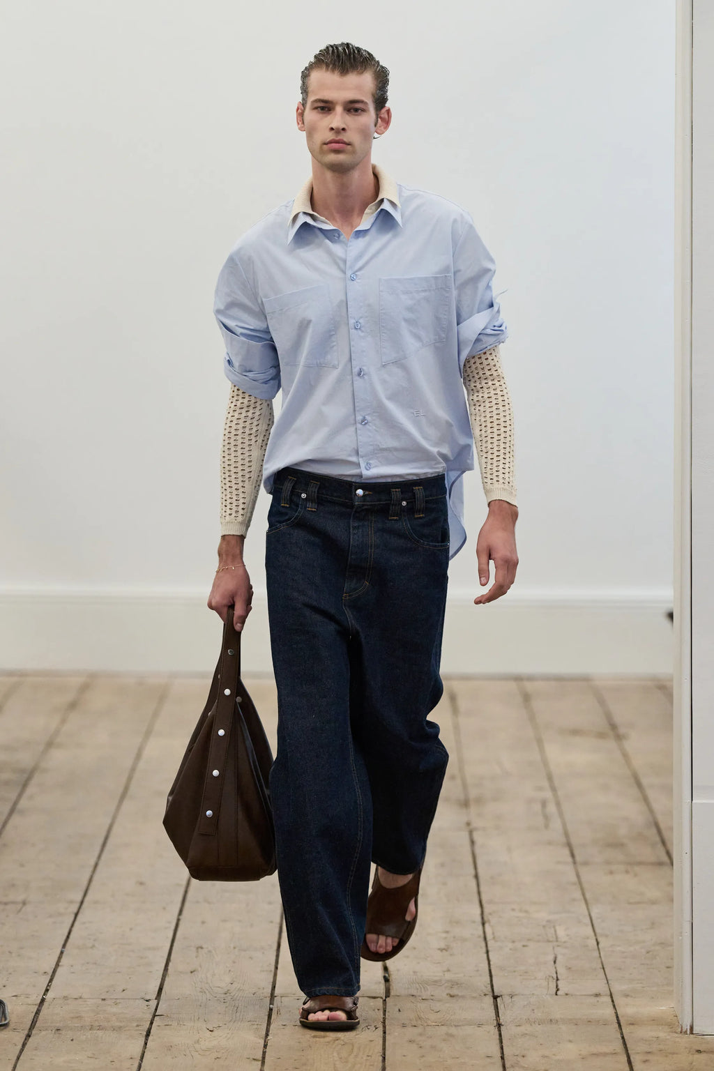 Eckhaus Latta BREEZE BUTTONDOWN Off-White