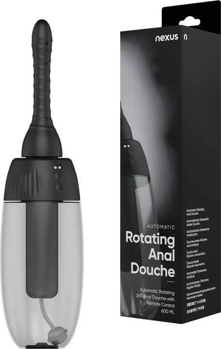 Nexus Automatic Rotating Rechargeable Anal Douche - Black