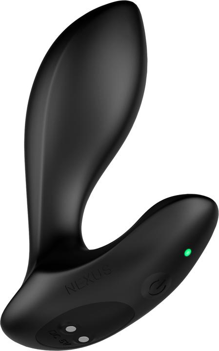 Nexus Duo Rechargeable Silicone Beginner Butt Plug with Remote Control - Small - Black