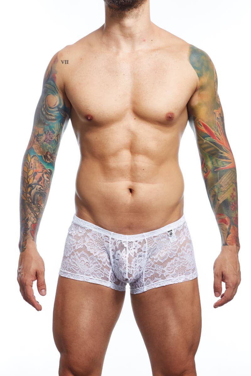 MOB Lace Boxer - White Lace