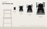Like a Prayer, 2026 — print size comparison