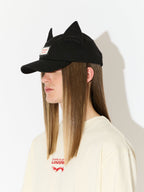 LOVERBOY BY CHARLES JEFFREY EARS CAP in BLACK