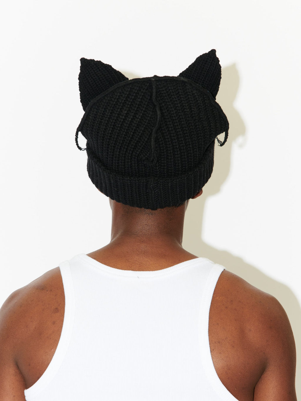 LOVERBOY BY CHARLES JEFFREY CHUNKY EARS BEANIE in BLACK