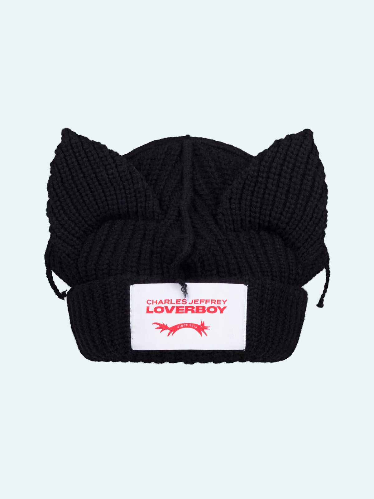 LOVERBOY BY CHARLES JEFFREY CHUNKY EARS BEANIE in BLACK