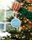 Nouveau Riche Needlepoint Ornament