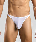 Justin + Simon Classic Tanga - White Mesh