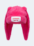 LOVERBOY BY CHARLES JEFFREY FLUFFY CHUNKY RABBIT BEANIE PINK