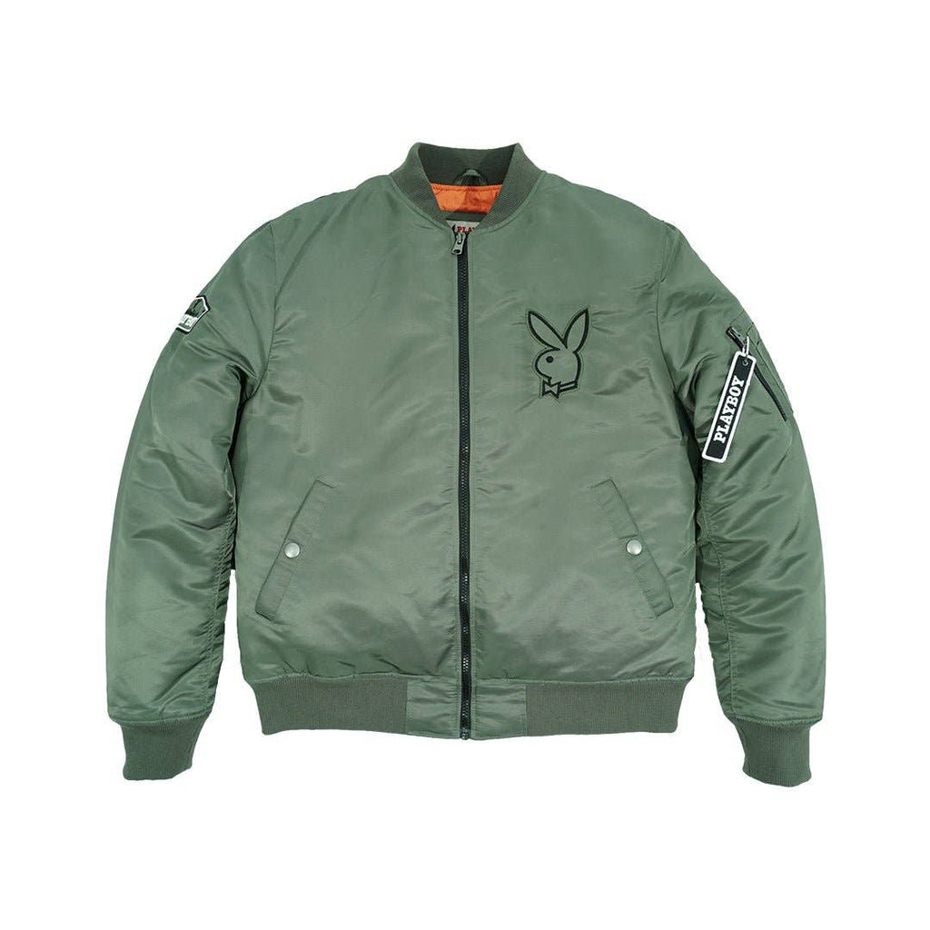PLAYBOY Khaki Green Bomber