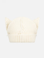 LOVERBOY BY CHARLES JEFFREY CHUNKY EARS BEANIE in ECRU