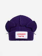 LOVERBOY BY CHARLES JEFFREY CHUNKY EARS BEANIE in PURPLE