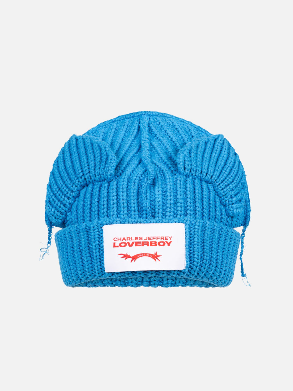 LOVERBOY BY CHARLES JEFFREY CHUNKY EARS BEANIE in LIGHT BLUE