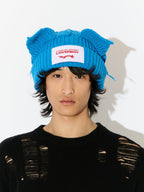 LOVERBOY BY CHARLES JEFFREY CHUNKY EARS BEANIE in LIGHT BLUE