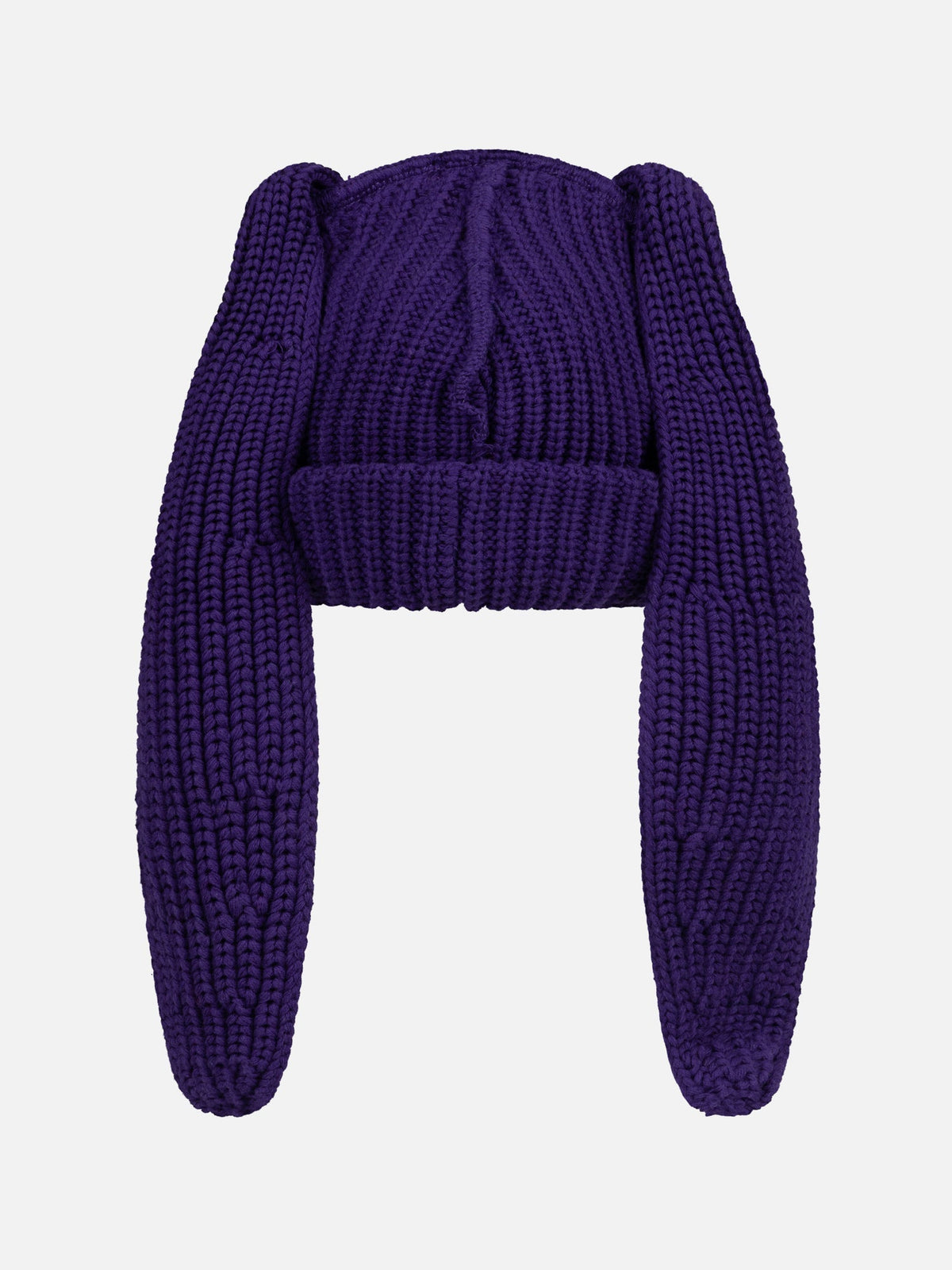 LOVERBOY BY CHARLES JEFFREY CHUNKY RABBIT BEANIE in Purple