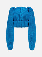 LOVERBOY BY CHARLES JEFFREY CHUNKY RABBIT BEANIE in Blue