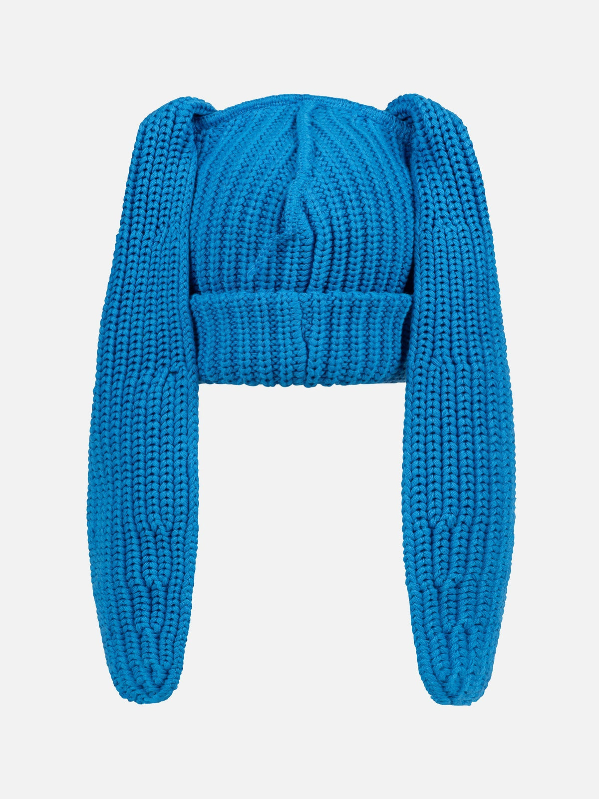 LOVERBOY BY CHARLES JEFFREY CHUNKY RABBIT BEANIE in Blue