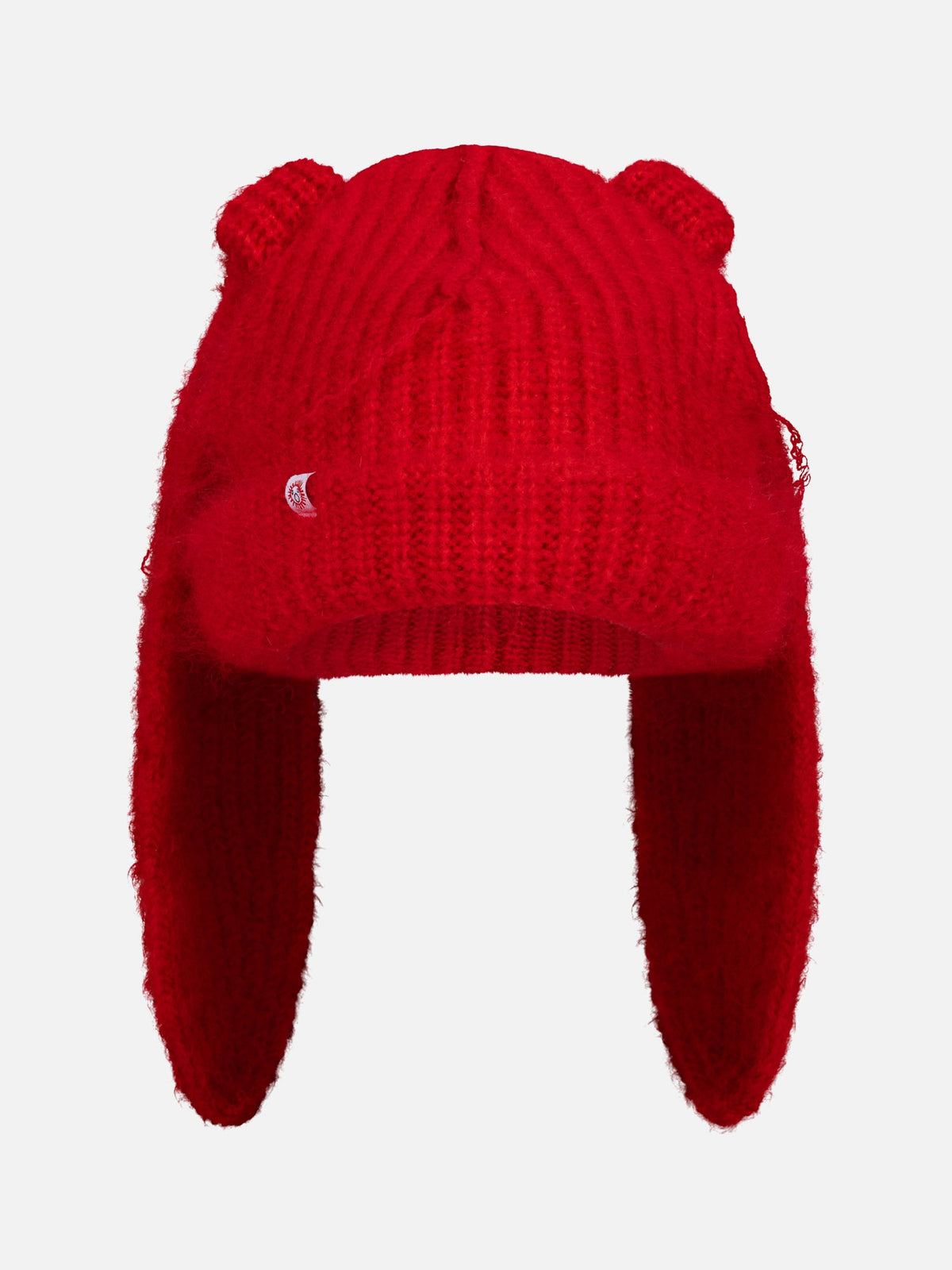 LOVERBOY BY CHARLES JEFFREY MOHAIR CHUNKY RABBIT BEANIE in RED