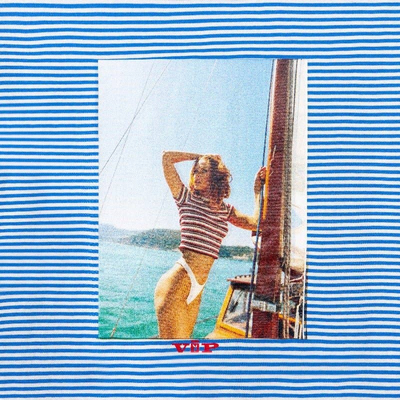 PLAYBOY Striped Vip Club T-Shirt
