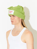 LOVERBOY BY CHARLES JEFFREY CHUNKY EARS BEANIE GREEN
