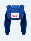 LOVERBOY BY CHARLES JEFFREY CHUNKY RABBIT BEANIE BLUE