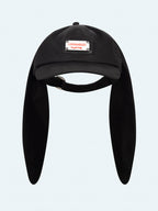 LOVERBOY BY CHARLES JEFFREY RABBIT EARS CAP in BLACK