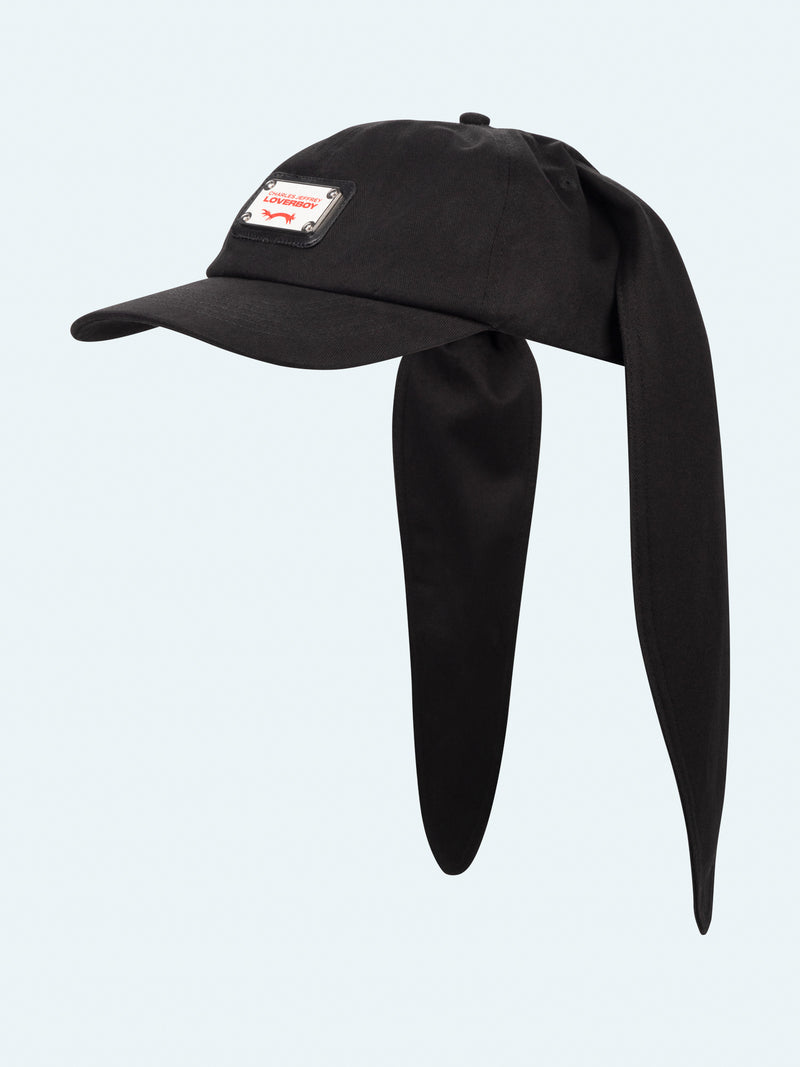 LOVERBOY BY CHARLES JEFFREY RABBIT EARS CAP in BLACK