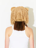 LOVERBOY BY CHARLES JEFFREY SUPERSIZED LION BEANIE in BEIGE