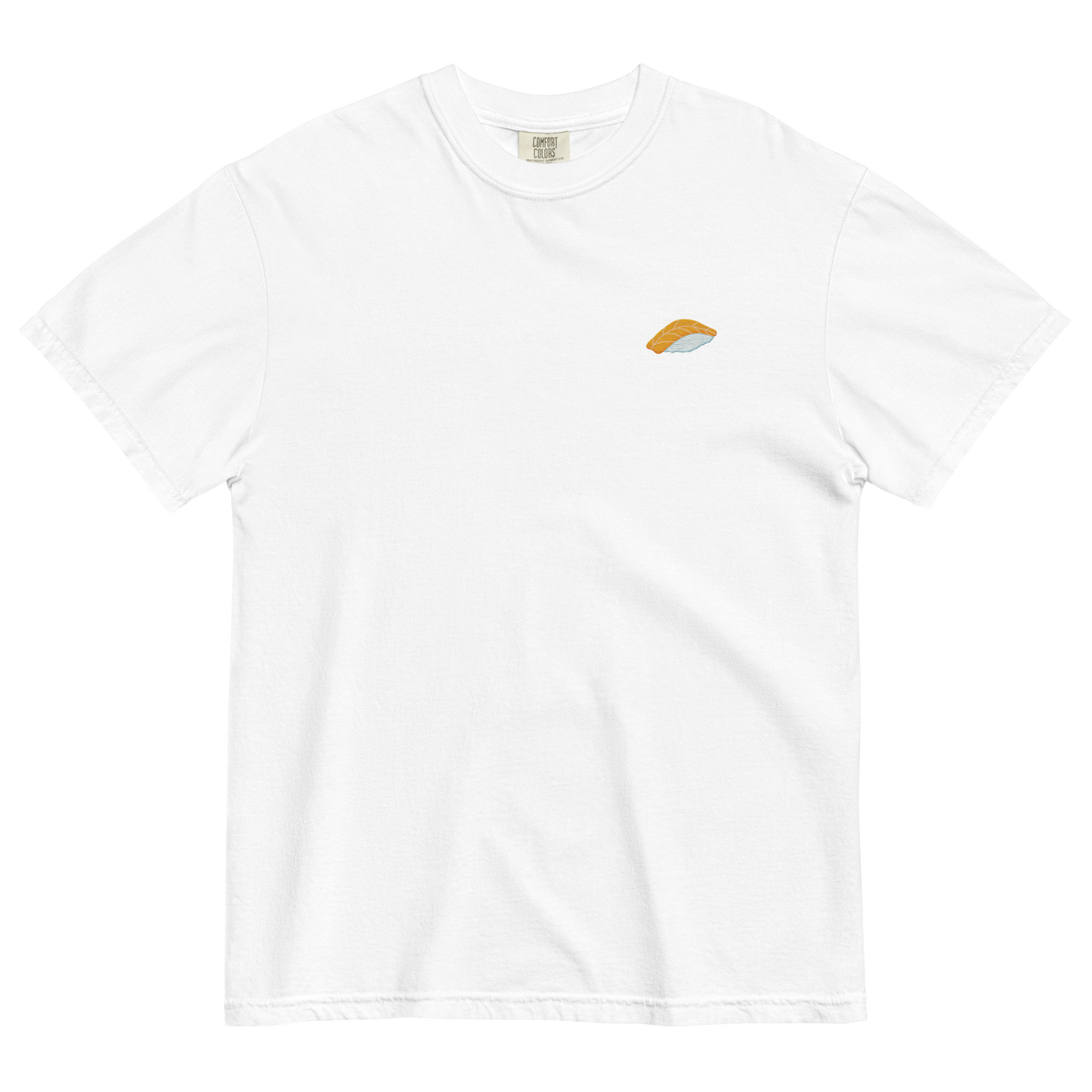 Salmon Sushi Embroidered T-Shirt