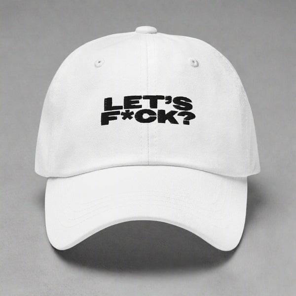 Let's F*Ck Dad Hat by YES HOMO - White