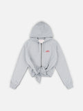 LOVERBOY BY CHARLES JEFFREY ALL TIED UP HOODY in GREY MARL