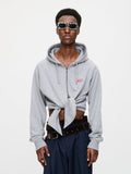 LOVERBOY BY CHARLES JEFFREY ALL TIED UP HOODY in GREY MARL