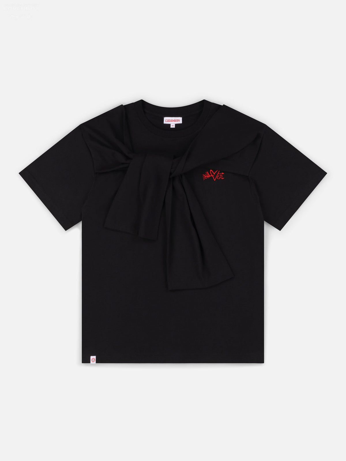 LOVERBOY BY CHARLES JEFFREY HOLD ME TEE in BLACK