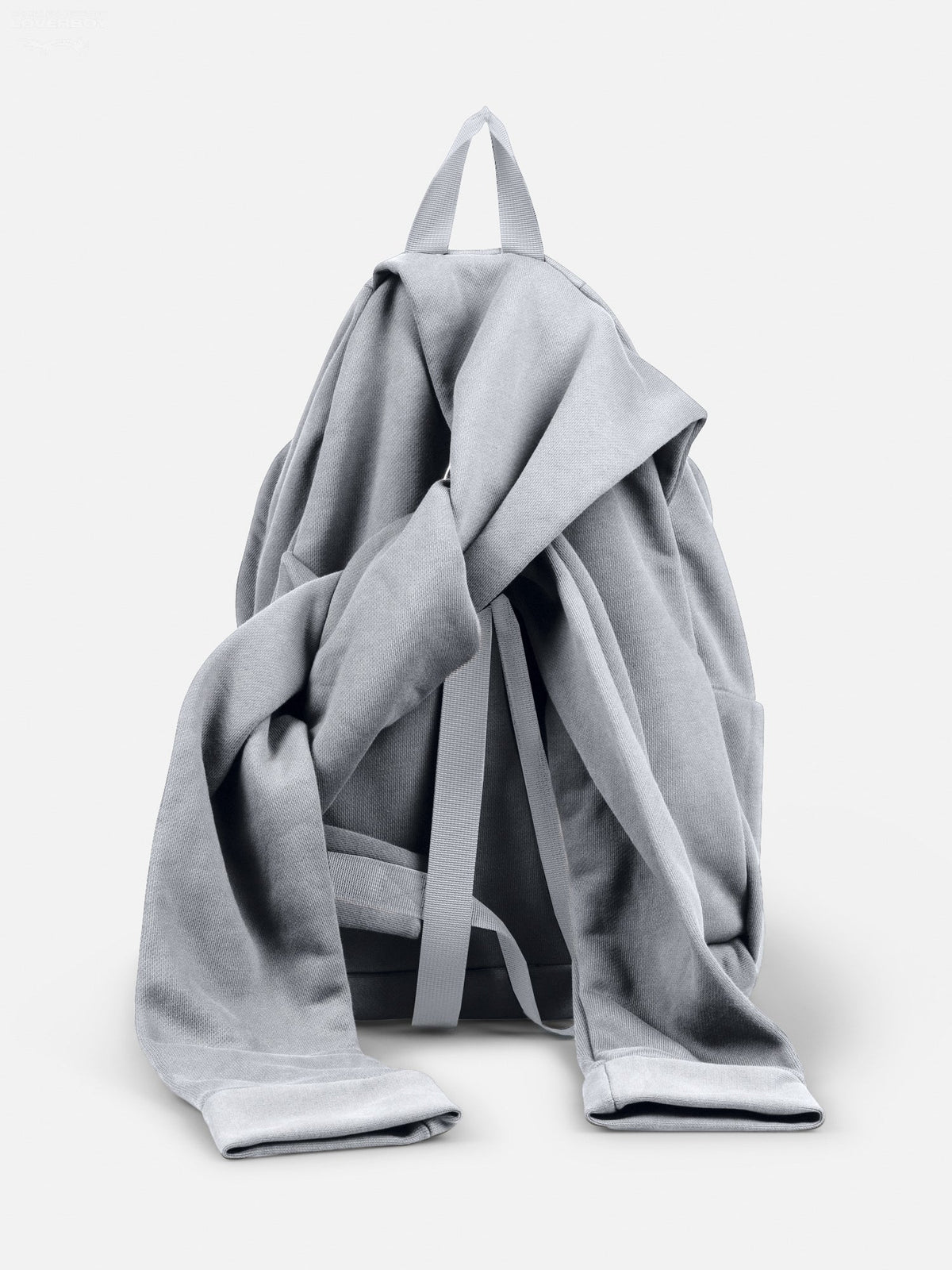 LOVERBOY BY CHARLES JEFFREY HOODY BACKPACK in GREY MARL