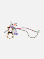 LOVERBOY BY CHARLES JEFFREY CHARACTER CROCHET BAG CHARM BULLDOG