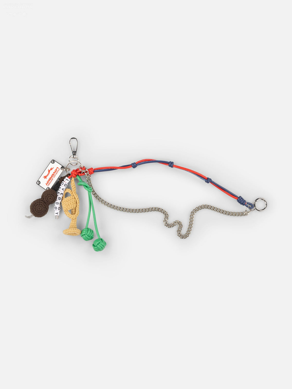 LOVERBOY BY CHARLES JEFFREY CHARACTER CROCHET BAG CHARM INSTRUMENTS