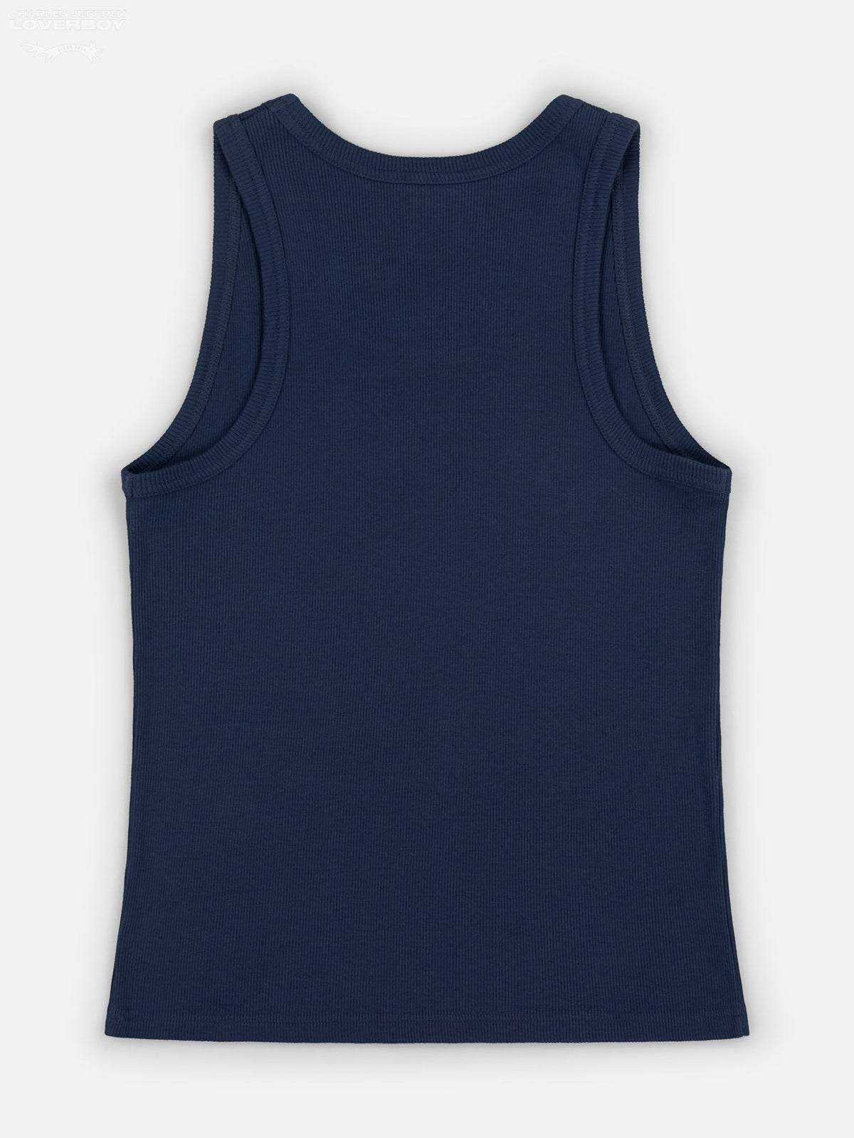 LOVERBOY BY CHARLES JEFFREY LOGO TANK TOP in BLUE TEAL