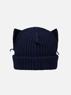 LOVERBOY BY CHARLES JEFFREY CHUNKY EARS BEANIE in NAVY