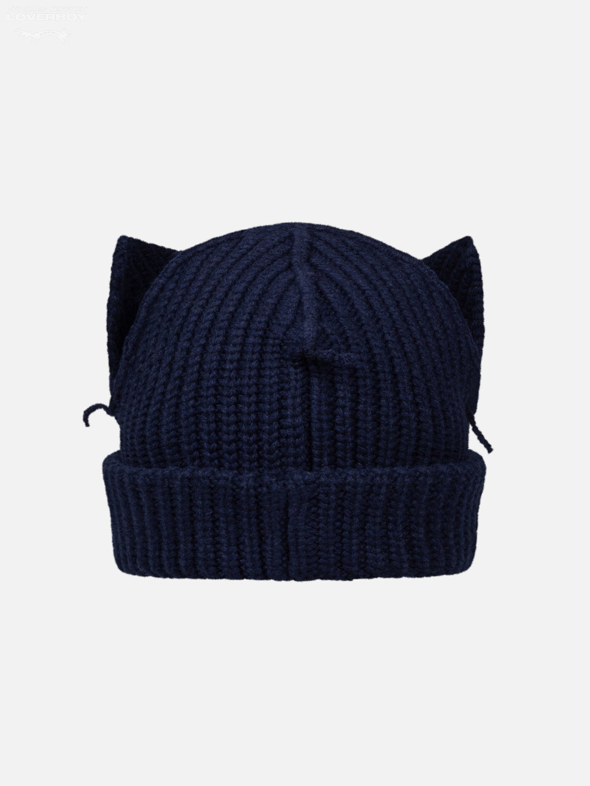 LOVERBOY BY CHARLES JEFFREY CHUNKY EARS BEANIE in NAVY
