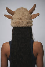 LOVERBOY BY CHARLES JEFFREY HIGHLAND COW BEANIE in BROWN