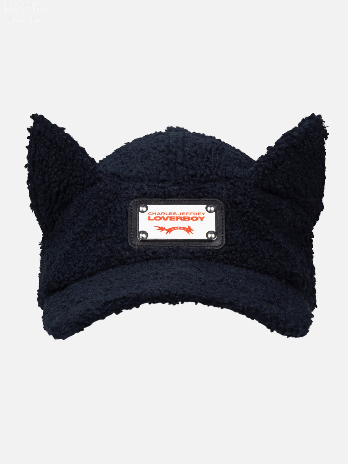 LOVERBOY BY CHARLES JEFFREY TEDDY EARS CAP in NAVY