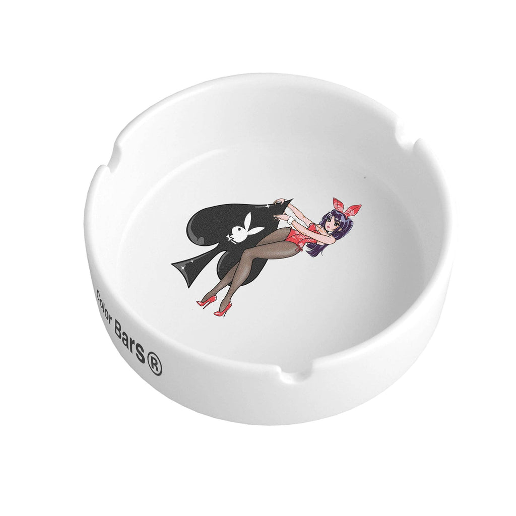 PLAYBOY Ace of Spades White Ashtray