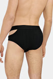 Louis Gabriel Nouchi BRIEF WITH ASYMMETRICAL OPENING IN COTTON