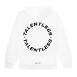 Talentless Circle Logo Hoodie White