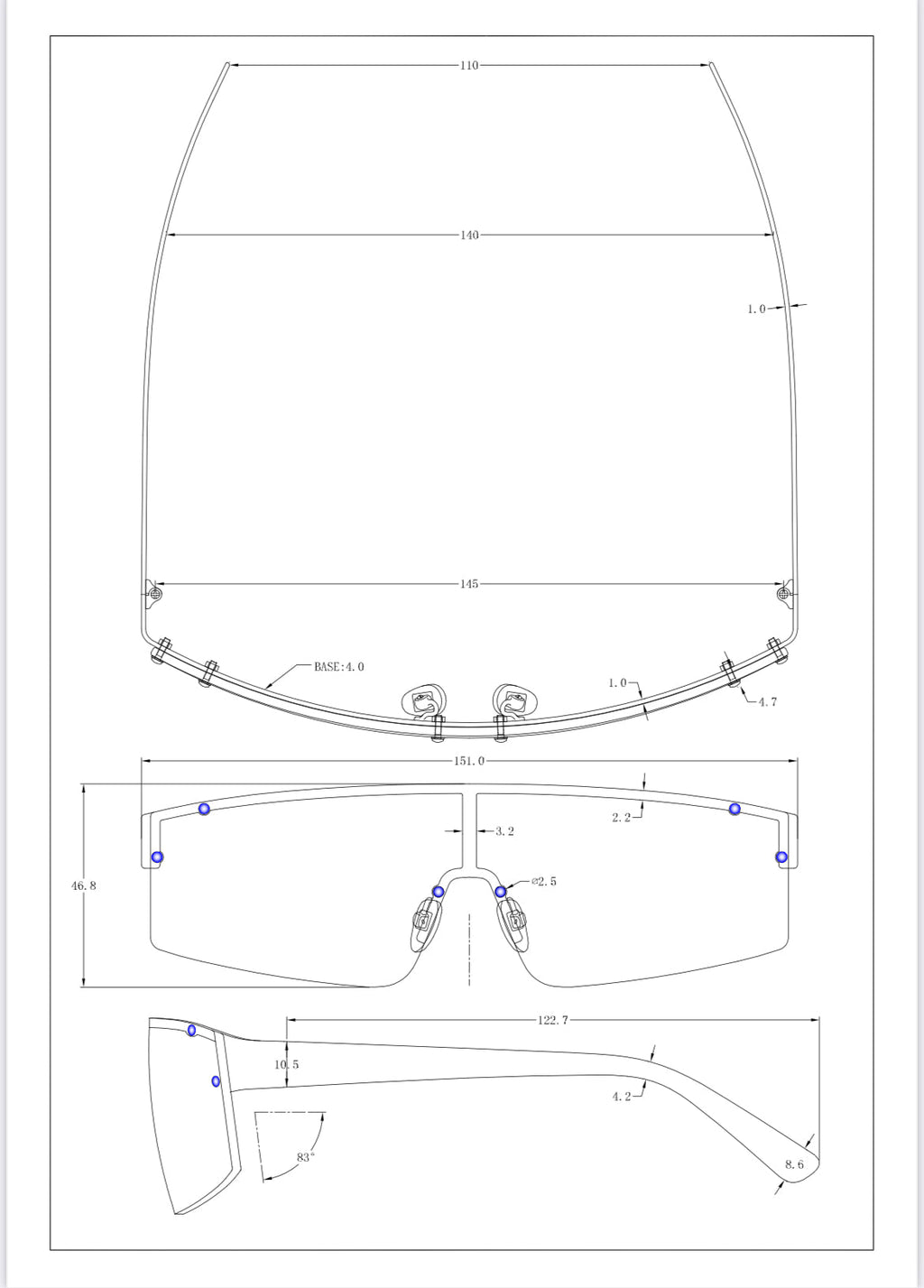Stainless Steel Sport Sunglasses
