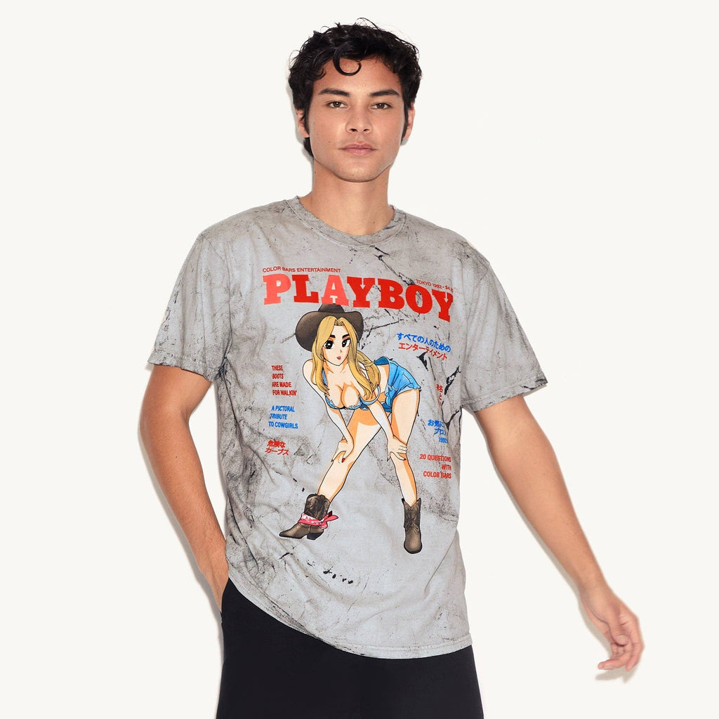 PLAYBOY Tokyo Club Cowgirl Tie-Dye T-Shirt