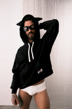 LOVERBOY BY CHARLES JEFFREY LABEL EARS HOODIE