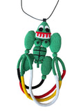 Walter Van Beirendonck Muscle Tube Man Necklace Green