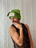 LOVERBOY BY CHARLES JEFFREY CHUNKY EARS BEANIE GREEN