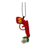 Walter Van Beirendonck peace Gun Necklace - Red