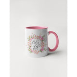 Eat A Dick - Floral Delicate and Fancy Coffee Mug