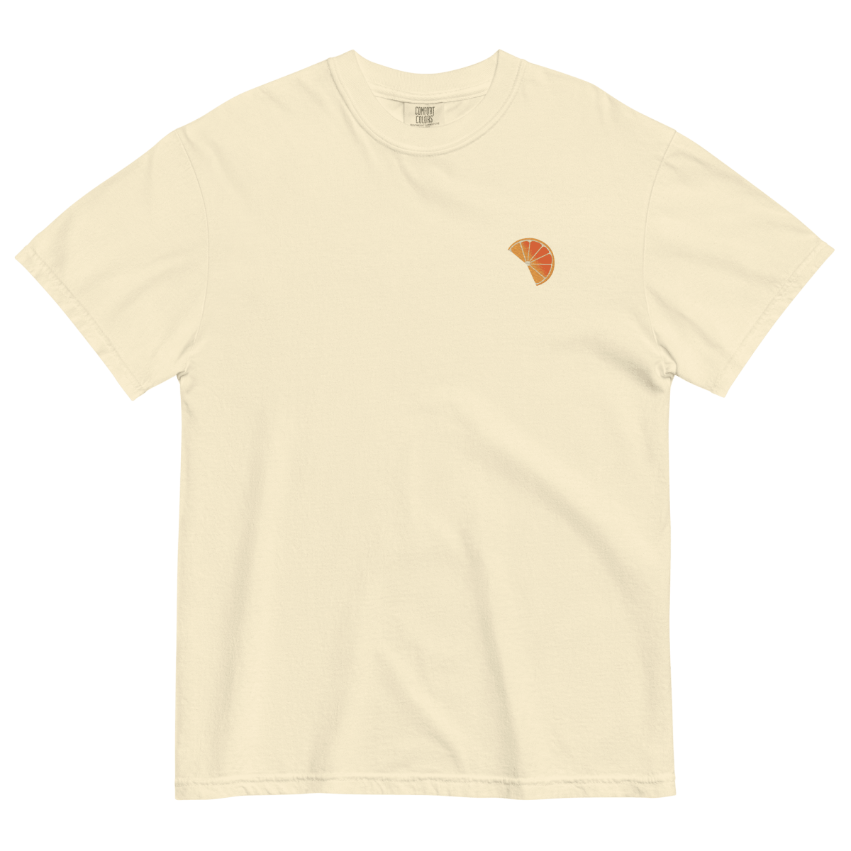 Orange Slice Embroidered T-Shirt